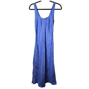 Victorias Secret Crinkle Silk Embroidered Slip Dress 90s Fairy Coquette‎ XS